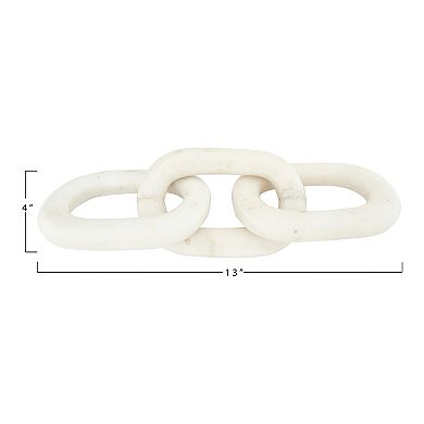 Storied Home Marble Chain Link Figurine