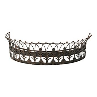 Storied Home Decorative Metal Curtain or Canopy Crown