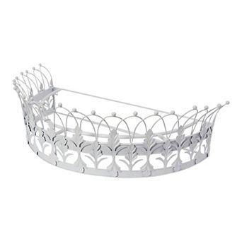 Storied Home Decorative Metal Curtain or Canopy Crown