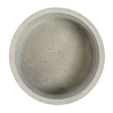 Storied Home Cement Storage Containers with Lids - Grey - Set of 2