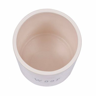Storied Home "Woof" Jar & Lid with Bone