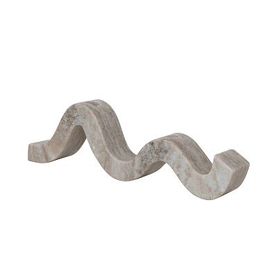 Storied Home Marble Wave Double Taper Candle Holder