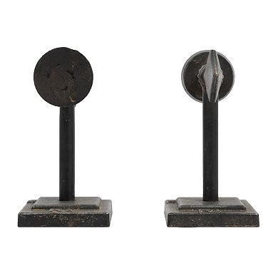 Storied Home Decorative Cast Metal Arrow Bookends 2-piece Set