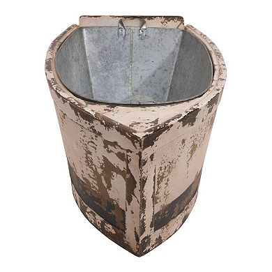 Storied Home Decorative Wood Boat Table Décor