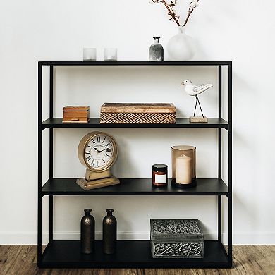 Storied Home Decorative Metal Mantel Clock