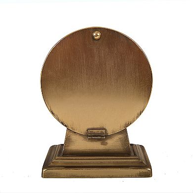Storied Home Decorative Metal Mantel Clock