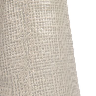 Storied Home Stoneware Pillar & Taper Candle Holders - Set of 2