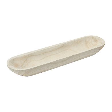 Storied Home Decorative Paulownia Wood Tray
