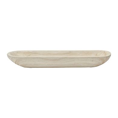 Storied Home Decorative Paulownia Wood Tray