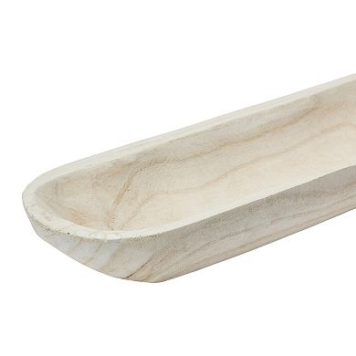 Storied Home Decorative Paulownia Wood Tray