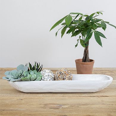 Storied Home Decorative Paulownia Wood Tray