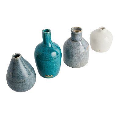 Storied Home Round Terracotta Vases 4-piece Set