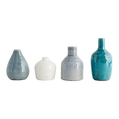 Storied Home Round Terracotta Vases 4-piece Set