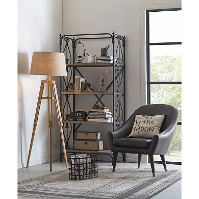 Storied Home Decorative Metal Hourglass with White Sand Table Décor