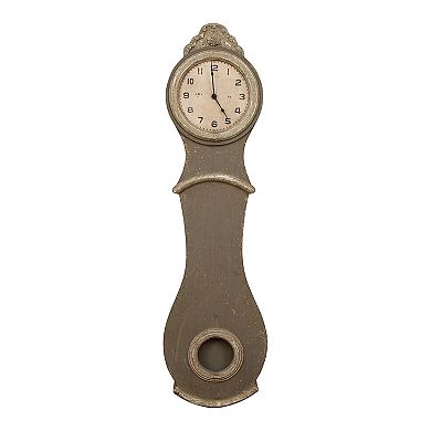 Storied Home Reclaimed Wood Grandfather Style Wall Clock