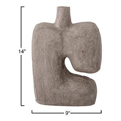 Storied Home Grey Paper Mache Vase