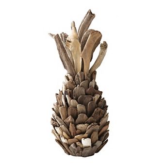 Storied Home Decorative Driftwood Pineapple Table Decor