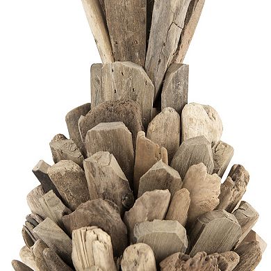 Storied Home Decorative Driftwood Pineapple Table Decor
