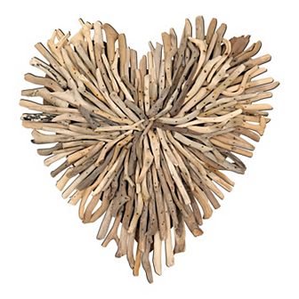 Storied Home Driftwood Heart Shaped Wall Decor