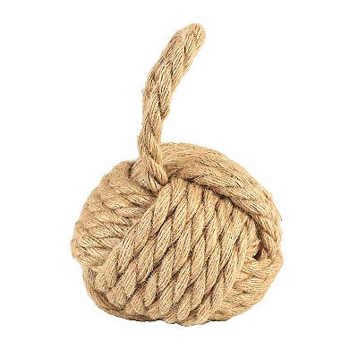 Storied Home Nautical Rope Knot Decorative Cotton Door Stop
