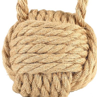 Storied Home Nautical Rope Knot Decorative Cotton Door Stop
