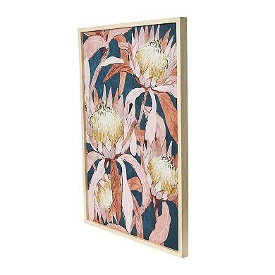 Storied Home 2-Piece Floral Prints with Solid Wood Frame Wall Art