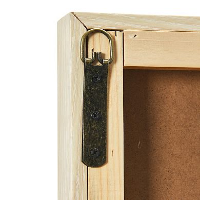 Storied Home 2-Piece Floral Prints with Solid Wood Frame Wall Art