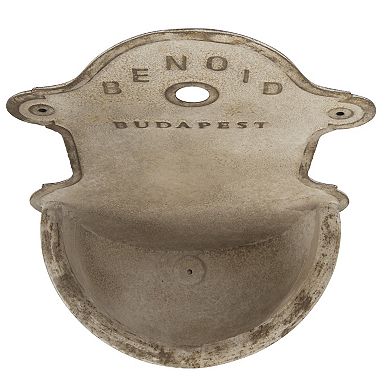 Storied Home Wall-Mounted Distressed Metal Planter