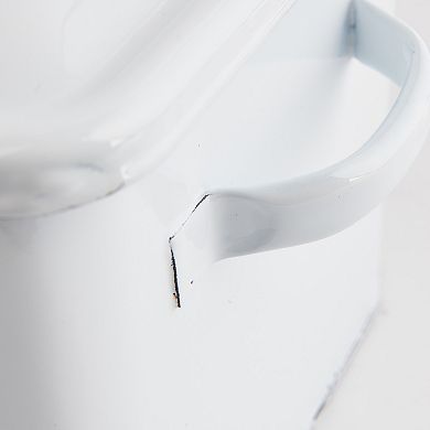 Storied Home Enameled Metal First Aid Box & Lid