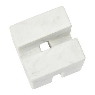 Storied Home Contemporary Marble Cookbook Stand