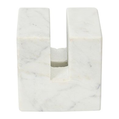Storied Home Contemporary Marble Cookbook Stand
