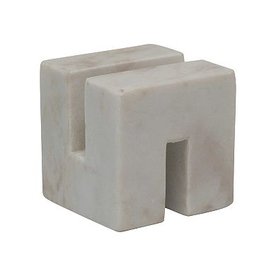 Storied Home Contemporary Marble Cookbook Stand