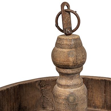 Storied Home Decorative Wood & Tin 3-Tier Tray