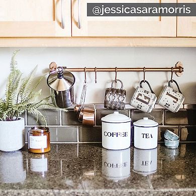 Storied Home Farmhouse 3 pc "Coffee", "Tea", & "Sugar" Containers