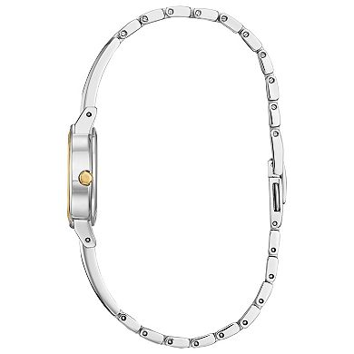 Citizen Women's Eco-Drive Classic Petite Two-Tone Stainless Steel Crystal Accent Bangle Watch