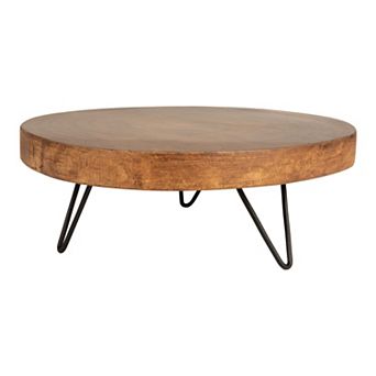 Storied Home Decorative Paulownia Wood Pedestal