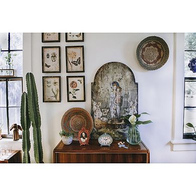 Storied Home Decorative Antiqued Pewter Mantel Clock