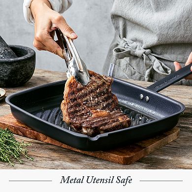 Merten & Storck Carbon Steel 11" Square Grill Pan