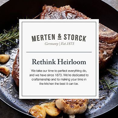 Merten & Storck Pre-Seasoned Carbon Steel 12" Frying Pan