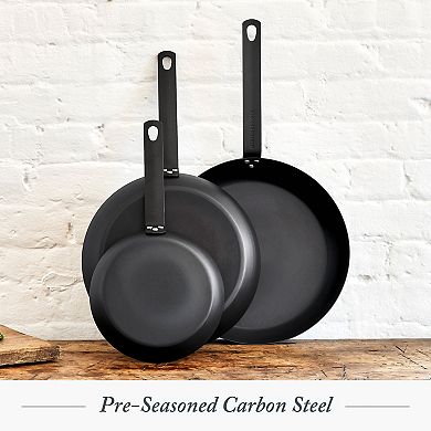 Merten & Storck Pre-Seasoned Carbon Steel 12" Frying Pan