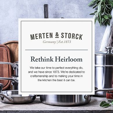 Merten & Storck Stainless Steel 3.5-Quart Saute Pan & Lid