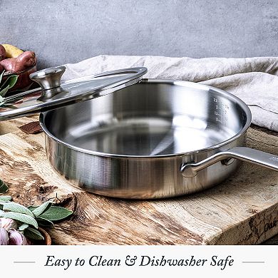 Merten & Storck Stainless Steel 3.5-Quart Saute Pan & Lid