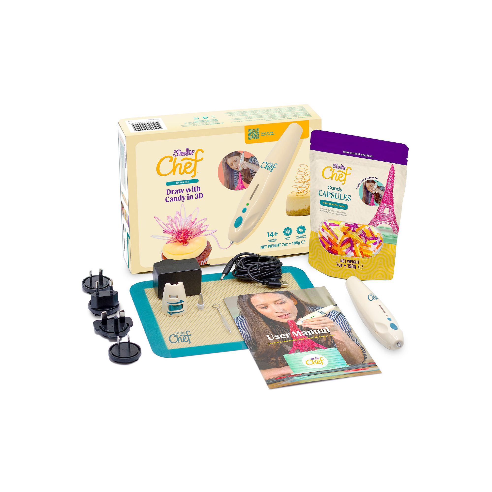 3Doodler Chef 3D Candy Pen Set, Multinone