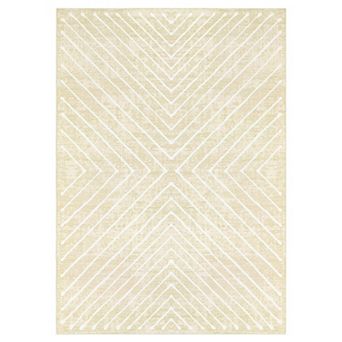 Garvee Soft Geometric Symmetry Rug Machine Washable Geometric Pattern Floor Cover