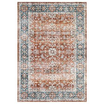 Garvee Transitional Floral Area & Oriental Washable Floor Carpet for Home Decor