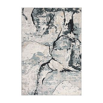 Garvee Modern Abstract Rug Indoor Contemporary Floor Cover for Hallway Kitchen Bedroom Living Room