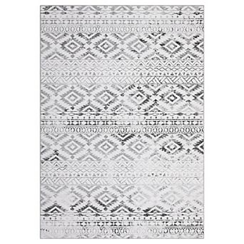 Garvee Moroccan Geometric Area Rug Soft Washable Throw Carpet