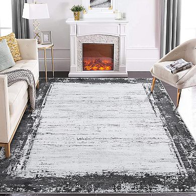 Garvee Minimalist Style Carpet for Living Room & Washable Soft Throw Carpet for Home Decor