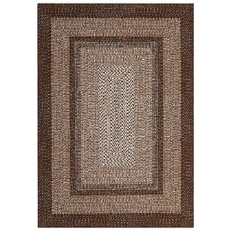 Garvee Modern Imitation Braided Print Area Rug Soft Stain Resistant Geometric Carpet