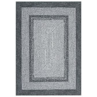 Garvee Modern Imitation Braided Print Area Rug Soft Stain Resistant Geometric Carpet